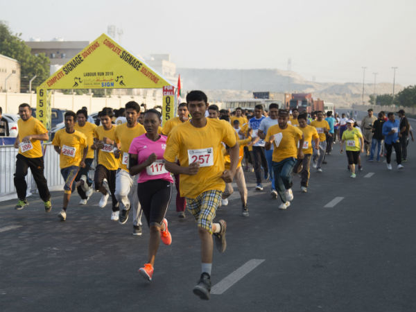 Labour Run 2016 held in Dubai Labour Run 2016 held in Dubai