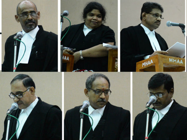 15 new Chennai High Court judges sworn-in 15 new Chennai High Court judges sworn-in
