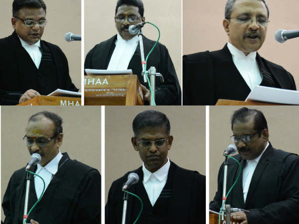 15 new Chennai High Court judges sworn-in 15 new Chennai High Court judges sworn-in