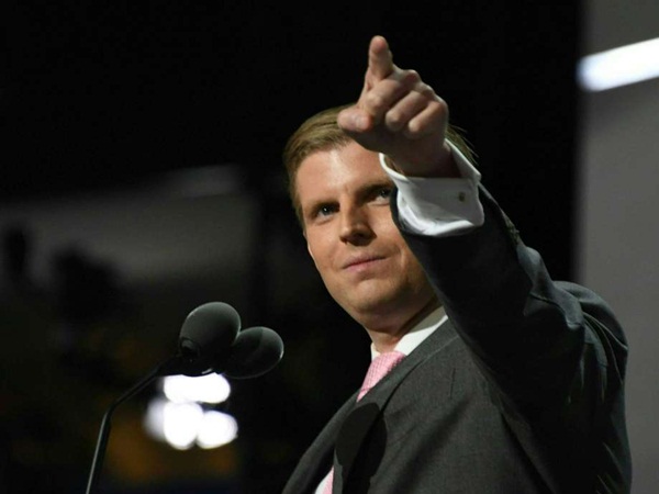 Trump's son hopes high on father's victory Trump's son hopes high on father's victory