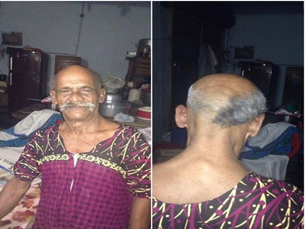 Kerala fast food vendor, 70, shaves off half head Kerala fast food vendor, 70, shaves off half head