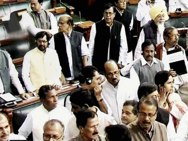Uproar: Lok Sabha adjourned for the day Uproar: Lok Sabha adjourned for the day