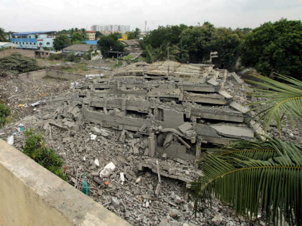 Not allowed near demolished 11 storey building Not allowed near demolished 11 storey building