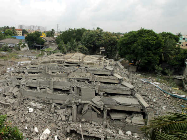 Not allowed near demolished 11 storey building Not allowed near demolished 11 storey building