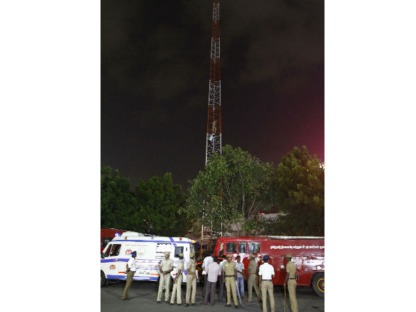 youth protest in Cell phone tower youth protest in Cell phone tower