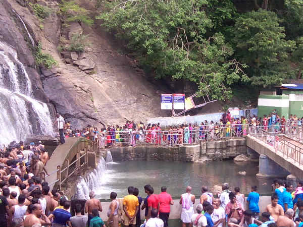 Low water flow in Courtallam Low water flow in Courtallam