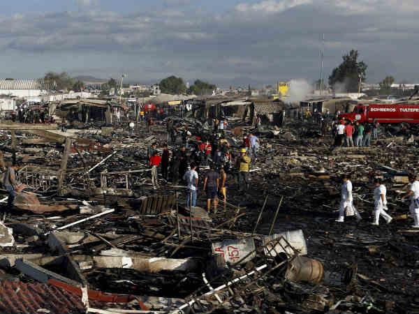 Mexico City : Explosion at fireworks market, kills at least 29 Mexico City : Explosion at fireworks market, kills at least 29
