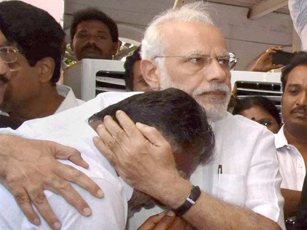 Any issue... Any time Just a phone call Modi says to OPS Any issue... Any time Just a phone call Modi says to OPS