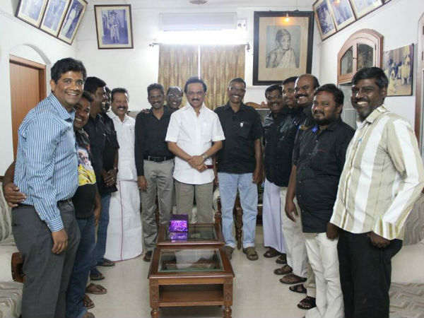 ஸ்டாலின் - கொளத்தூர் மணி சந்திப்பு
