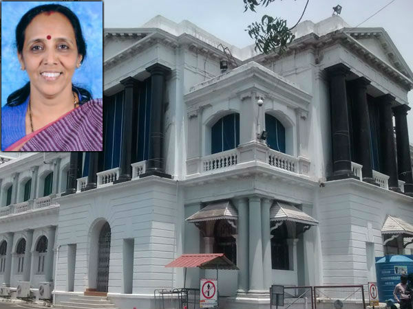 DMK MLA Poongothai was standing on the table and argued to the Speaker DMK MLA Poongothai was standing on the table and argued to the Speaker