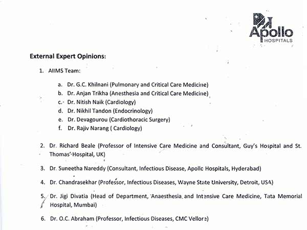 New reports on Jayalalitha health and her demise has nothing with in it New reports on Jayalalitha health and her demise has nothing with in it