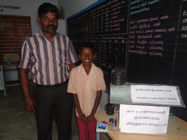 10th student develops fire safety device in sivakasi 10th student develops fire safety device in sivakasi