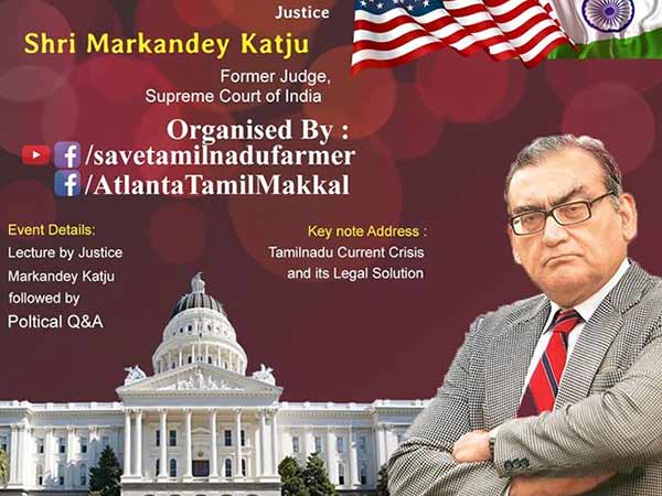Im also a Tamilian - Markandey Katju speaks in US Im also a Tamilian - Markandey Katju speaks in US