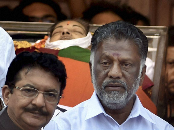 Jayalalitha's death report was first given to OPS Jayalalitha's death report was first given to OPS