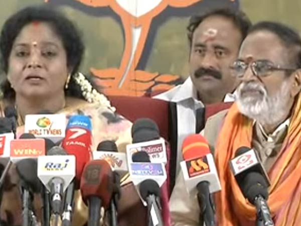 BJP's calculation on Gangai Amaran BJP's calculation on Gangai Amaran