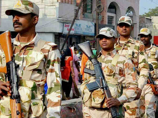 3 Paramilitary force deployed at RK Nagar Constituency 3 Paramilitary force deployed at RK Nagar Constituency