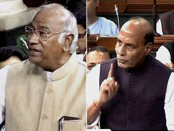 Rajnath Singh making statement in Lok Sabha on Tarun Vijay interview Rajnath Singh making statement in Lok Sabha on Tarun Vijay interview