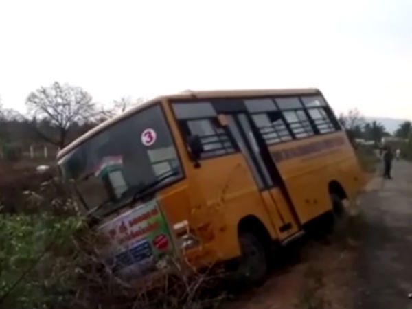 School Bus drver thimbarayan saved children life even he got heart attack School Bus drver thimbarayan saved children life even he got heart attack