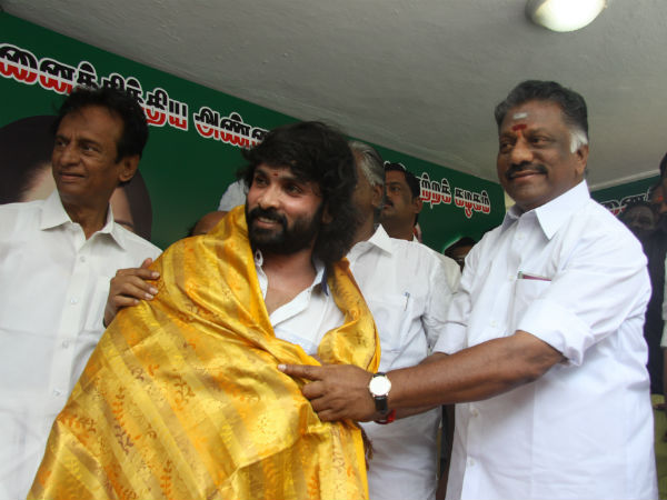 Poet Sinehan joined in O.Panneerselvam Team Poet Sinehan joined in O.Panneerselvam Team