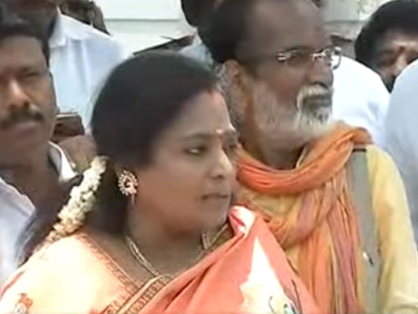 Tamilnadu BJP leader Tamilisai says that some symbols written in RK Nagar houses Tamilnadu BJP leader Tamilisai says that some symbols written in RK Nagar houses
