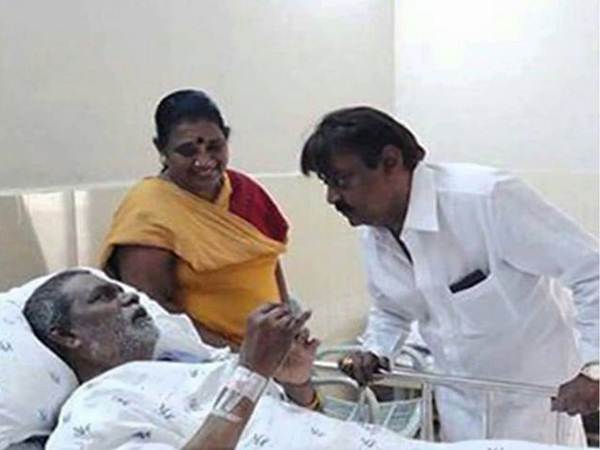 Rajinikanth and Vijayakanth condolence for vinu chakravarthy death Rajinikanth and Vijayakanth condolence for vinu chakravarthy death
