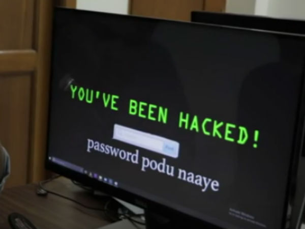 Comedy video released on social networks about computer hacking Comedy video released on social networks about computer hacking