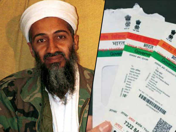 Man tries to get Aadhaar card for Osama bin Laden, booked Man tries to get Aadhaar card for Osama bin Laden, booked