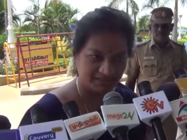 OPS sitillin Sasikala's team said Sasikala Pushpa MP OPS sitillin Sasikala's team said Sasikala Pushpa MP