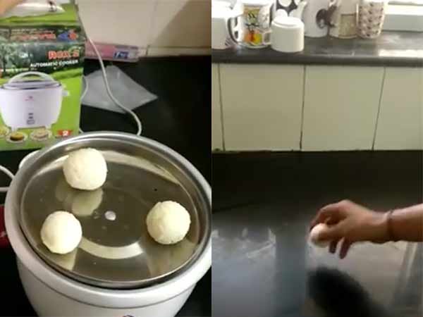 As rice has 80 starch in it, it can be made as ball and it can bounce said scientist VP Singh As rice has 80 starch in it, it can be made as ball and it can bounce said scientist VP Singh