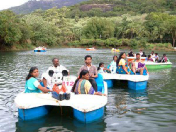 Boat ride has started in the Five falls kuttralam Boat ride has started in the Five falls kuttralam