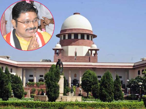 SC dismissed the case against Dinakaran contesting in elections SC dismissed the case against Dinakaran contesting in elections