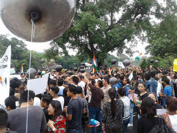 Gorkha people conducting Rally in Chennai for seeking separate Gorkhaland Gorkha people conducting Rally in Chennai for seeking separate Gorkhaland