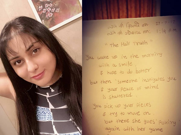 Namitha slams Oviya a 'hell-hole' in cryptic poem Namitha slams Oviya a 'hell-hole' in cryptic poem