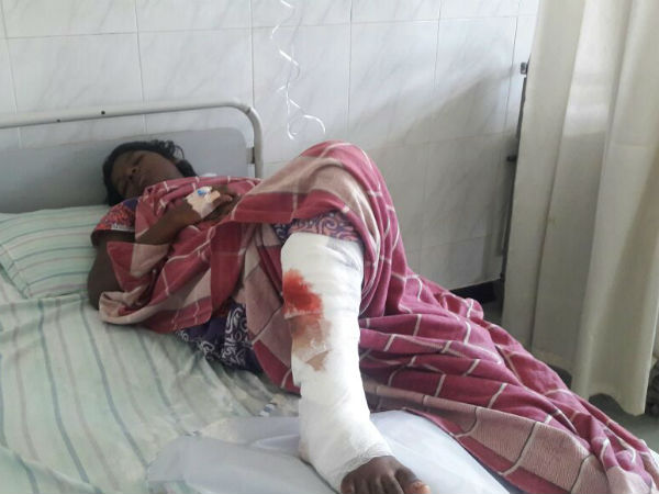 The injured student gets surgery in Nagarkoil The injured student gets surgery in Nagarkoil
