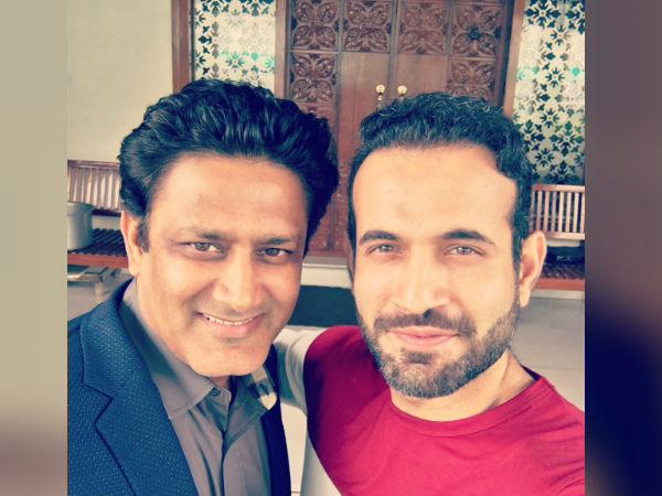 Irfan Pathan invites and treats Anil Kumble home Irfan Pathan invites and treats Anil Kumble home