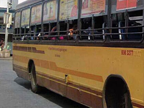 A govt bus went into a house and two shops in Chennai A govt bus went into a house and two shops in Chennai