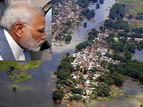 PM Modi announced Rs. 500 crore as immediate flood relief for Bihar PM Modi announced Rs. 500 crore as immediate flood relief for Bihar