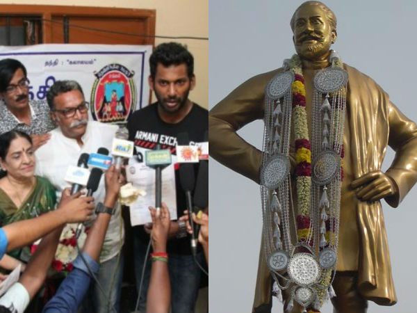 South Indian artist association passed a resolution about Sivaji's statue South Indian artist association passed a resolution about Sivaji's statue