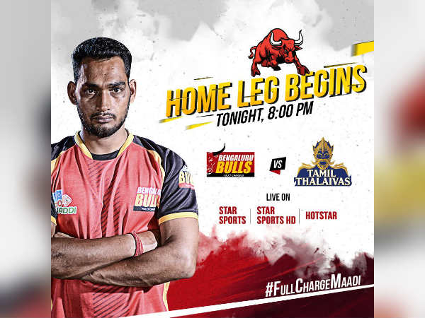 Tamil thalaivas vs Bengaluru Bulls match today Tamil thalaivas vs Bengaluru Bulls match today