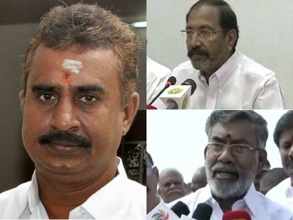 TTV Dinakaran Removes Ministers Thangamani and Velumani From Party Key Post TTV Dinakaran Removes Ministers Thangamani and Velumani From Party Key Post