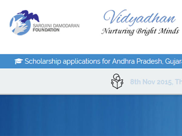 Vidyadhan Scholarship Program from Sarojini Damodaran Foundation Vidyadhan Scholarship Program from Sarojini Damodaran Foundation