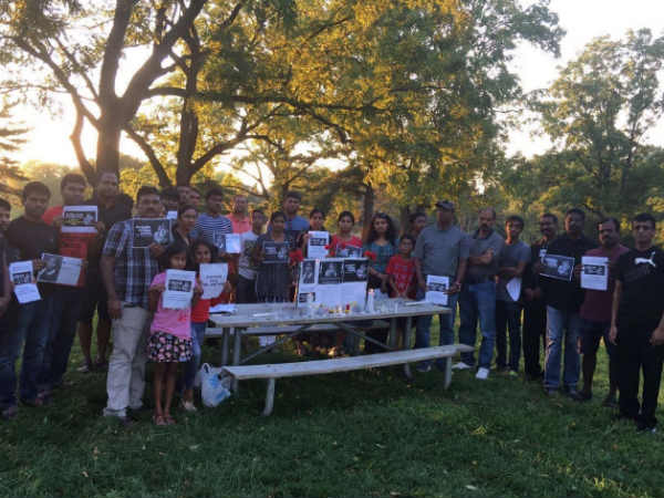 American Tamils protest for Anita American Tamils protest for Anita