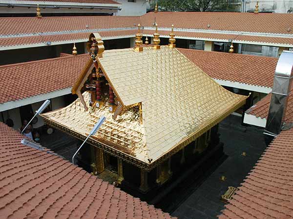 Achankoil Iyappan temple roof renovating work begins Achankoil Iyappan temple roof renovating work begins