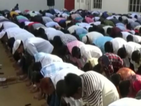 In Tiruppur a group of muslims done special prayer for Bakrid In Tiruppur a group of muslims done special prayer for Bakrid