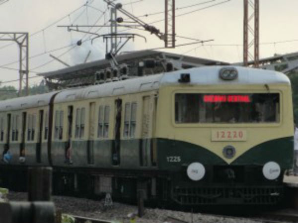 Chennai suburban train service interupted due to eletric wire cuts down Chennai suburban train service interupted due to eletric wire cuts down