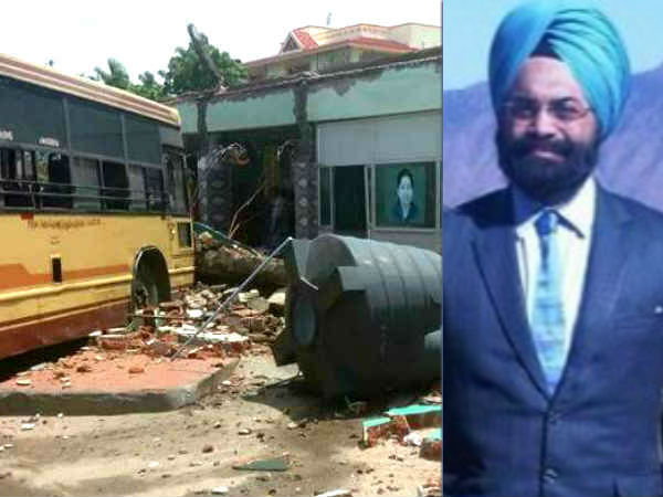 Gagandeep Singh Bedi to inquire into the collapse of the Somanur bus stand Gagandeep Singh Bedi to inquire into the collapse of the Somanur bus stand