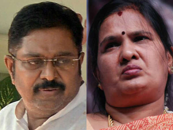 MP Vasanthi murugesan accuses that TTV Dinakaran alliance with DMK MP Vasanthi murugesan accuses that TTV Dinakaran alliance with DMK
