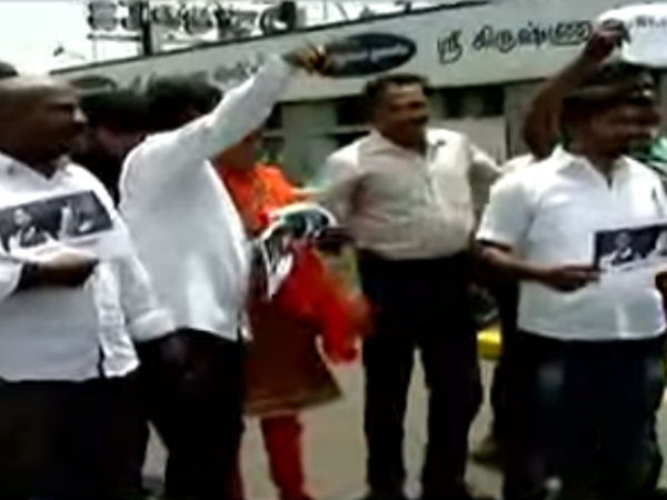 Protest over Anitha death in Coimbatore Protest over Anitha death in Coimbatore