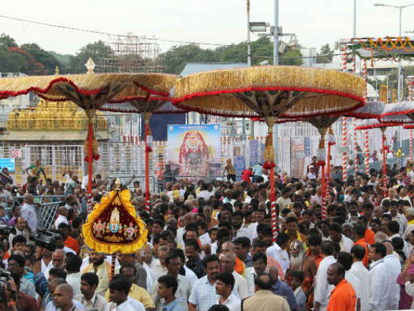 Tirupati umbrellas procession begins on Sep 21 Tirupati umbrellas procession begins on Sep 21
