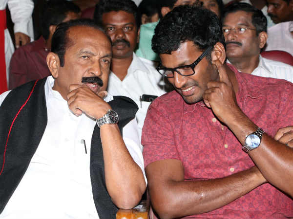 வைகோவிற்கு நன்றி சொன்ன விஷால்